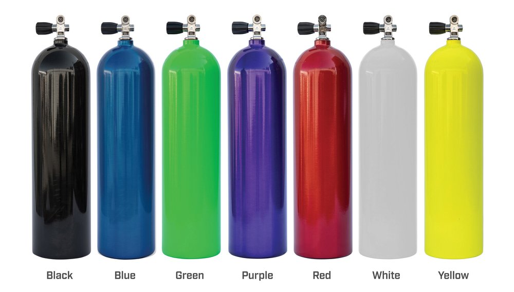 Cylinder Colors & Finishes — XS Scuba - Everything For The Perfect Dive