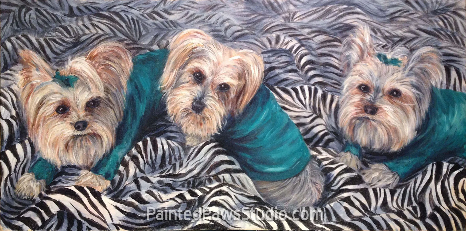 The Dunn Yorkies | 20" x 40"