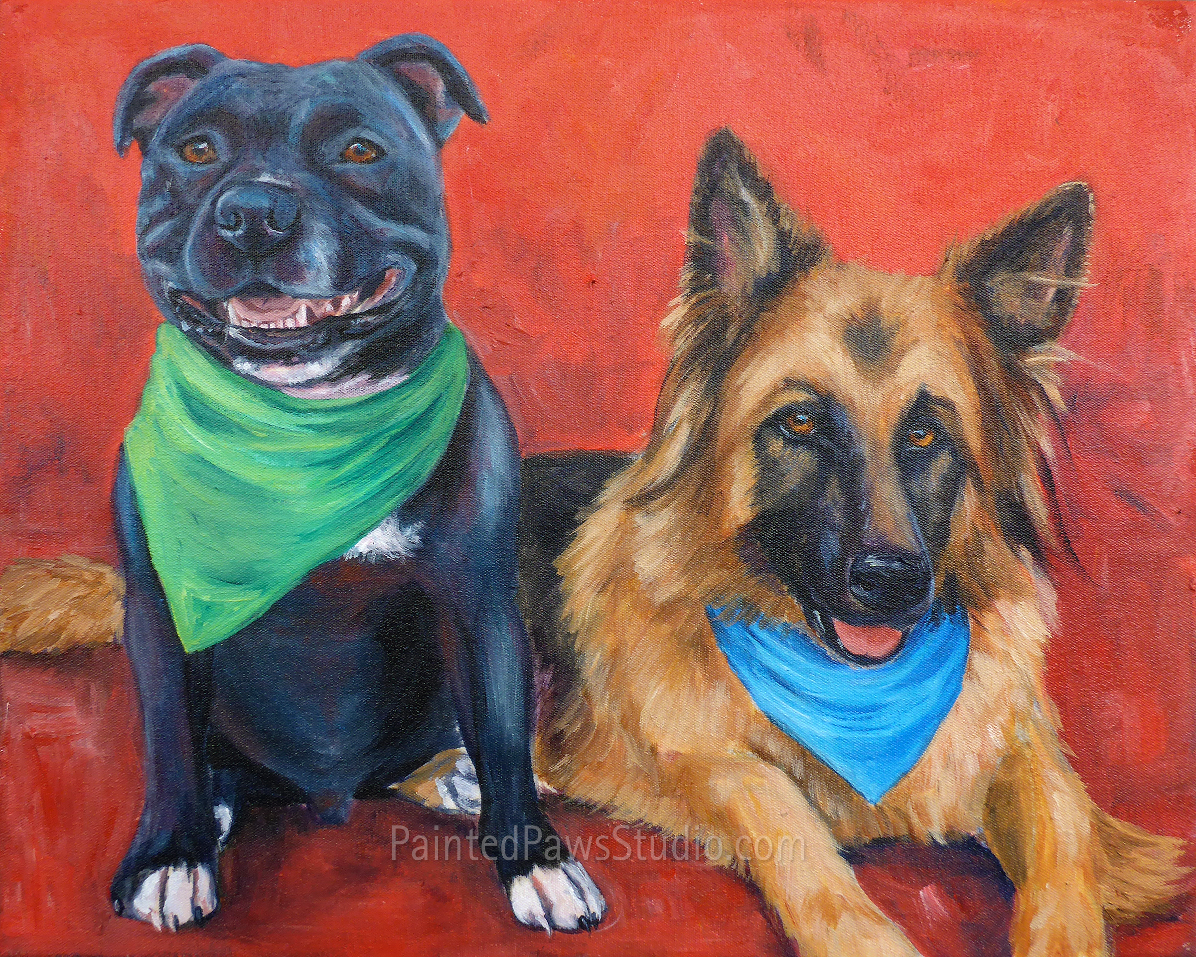Jambo & Tessa | 16" x 20"