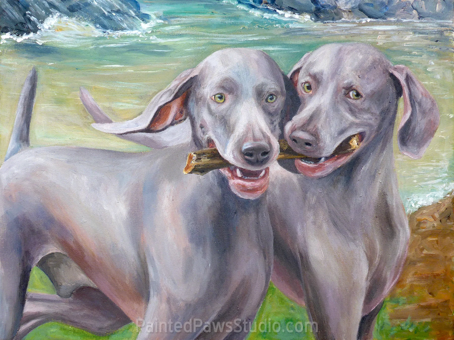 Opie & Miranda | 18" x 24"