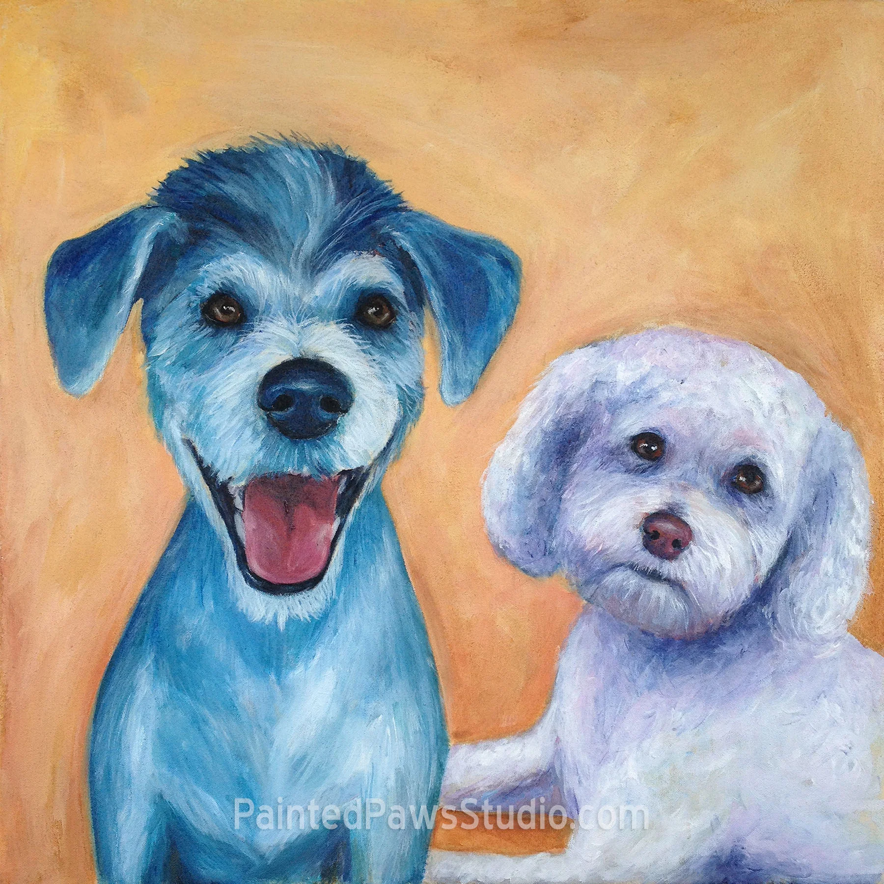 Rue & Holly | 24" x 24"