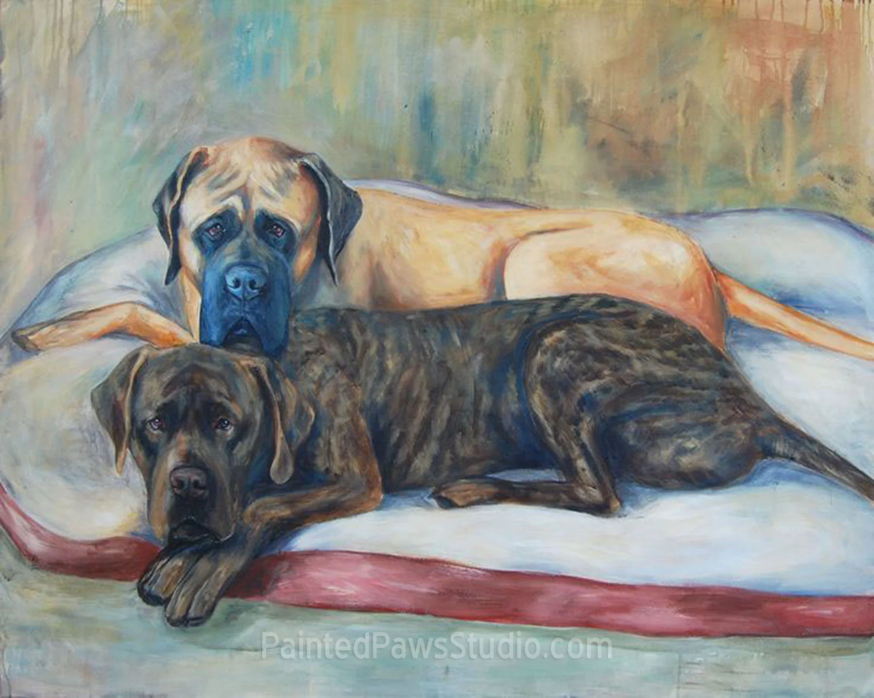 Humphrey & Theo | 48" x 60"