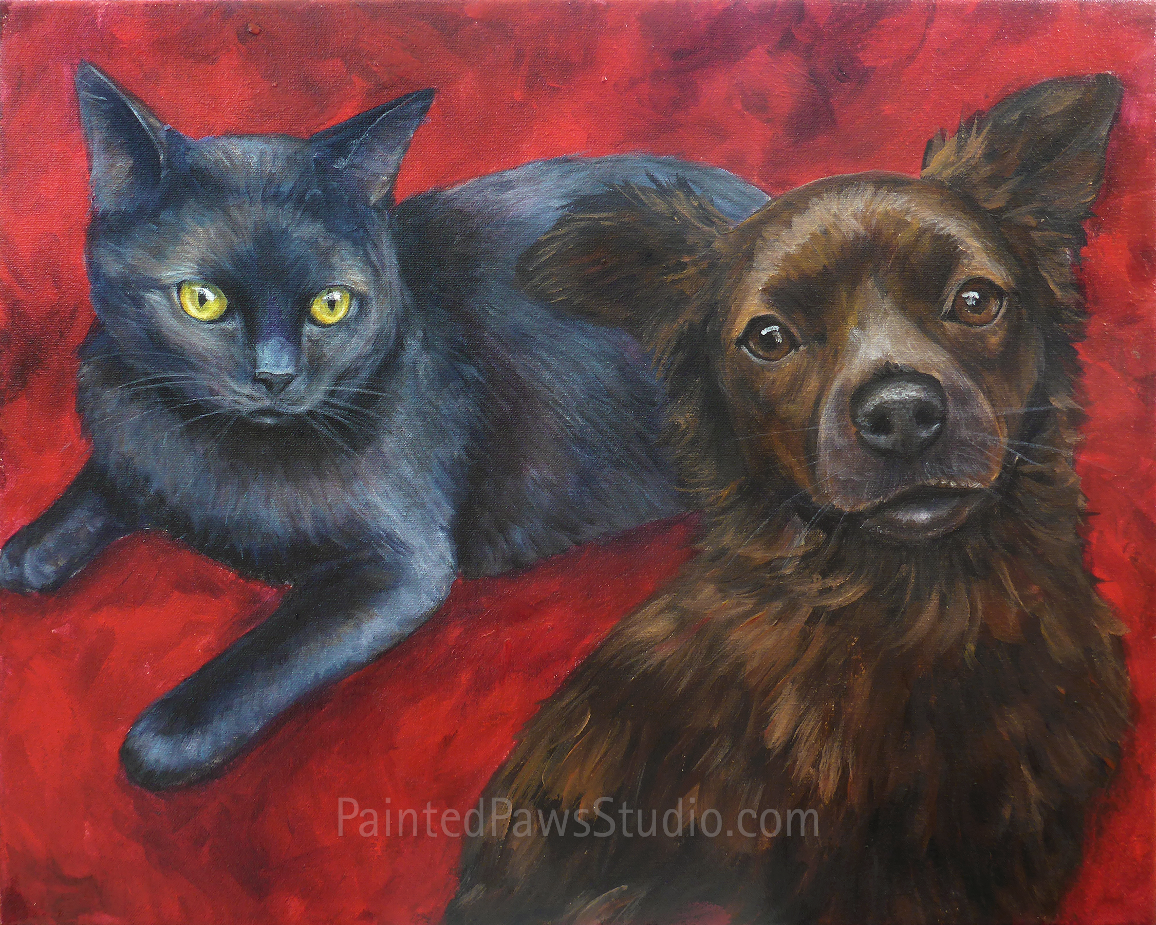 Flo & Weezie | 16" x 20" | standard background