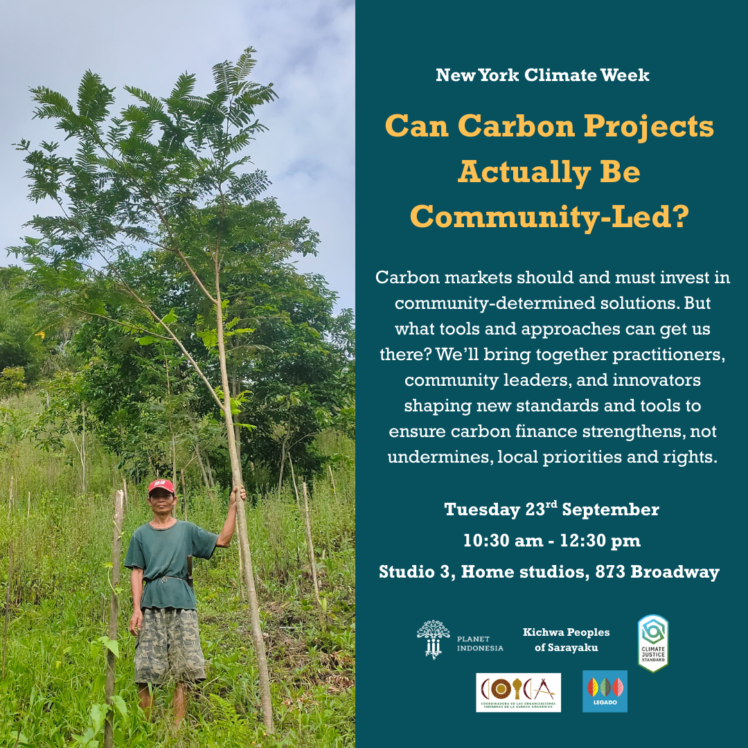 New York Climate Week 2025 — Planet Indonesia
