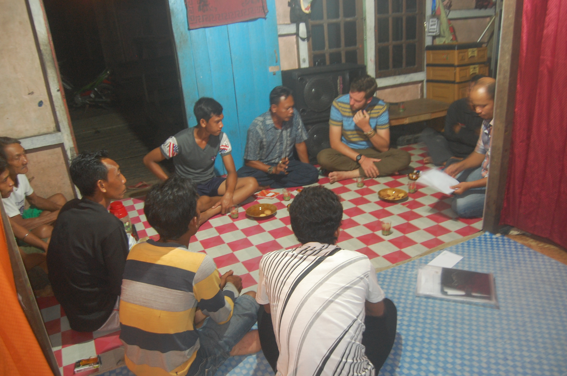 Our staff meeting local community members to discuss the Friendly Forest Initiative