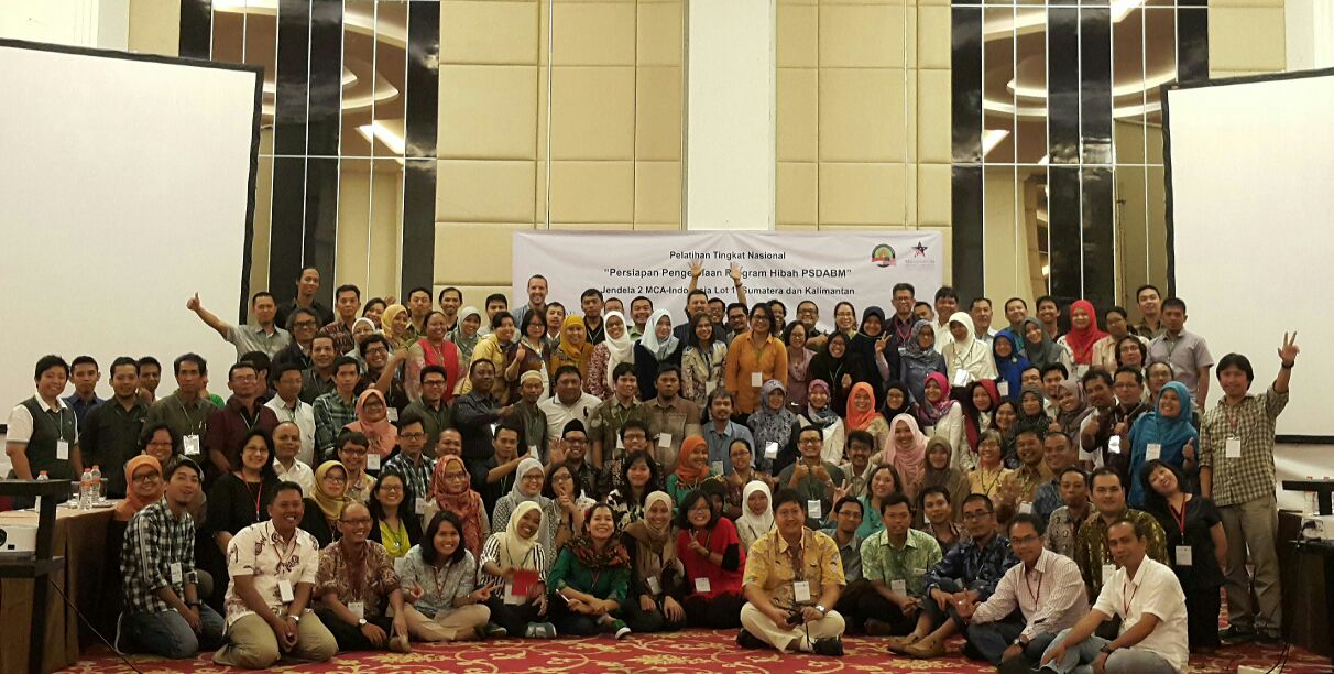Monitoring and Evaluation Training in Bogor with Yayasan Kehati and MCA- Indonesia