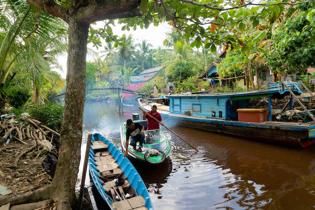 One of our newest villages enrolled, Seruat dua is built mostly on the banks of a single river and have ownership over an incredible mangrove forest