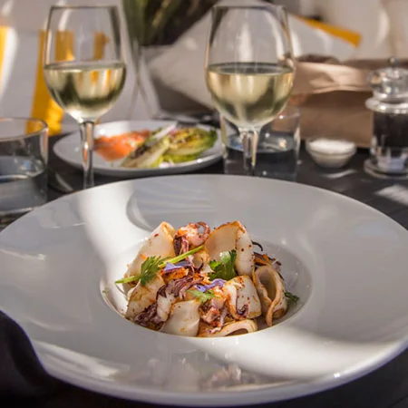 Get Wallpaper Beach house restaurant food For iPhone