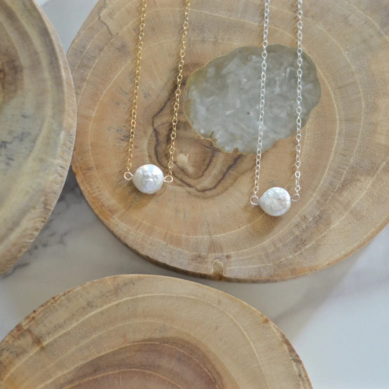 Coin Pearl Necklace