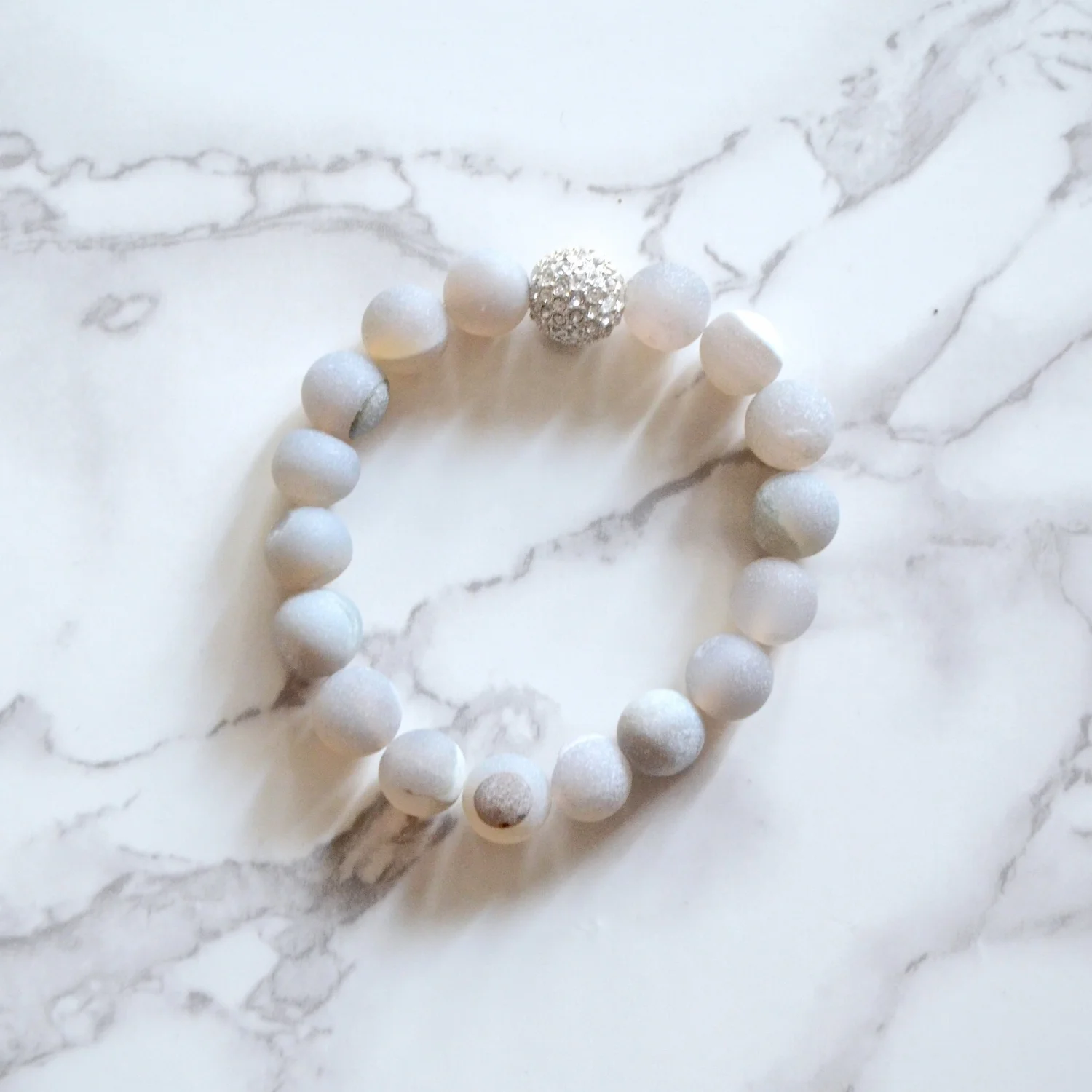 Matte Gray Essential Oil Bracelet