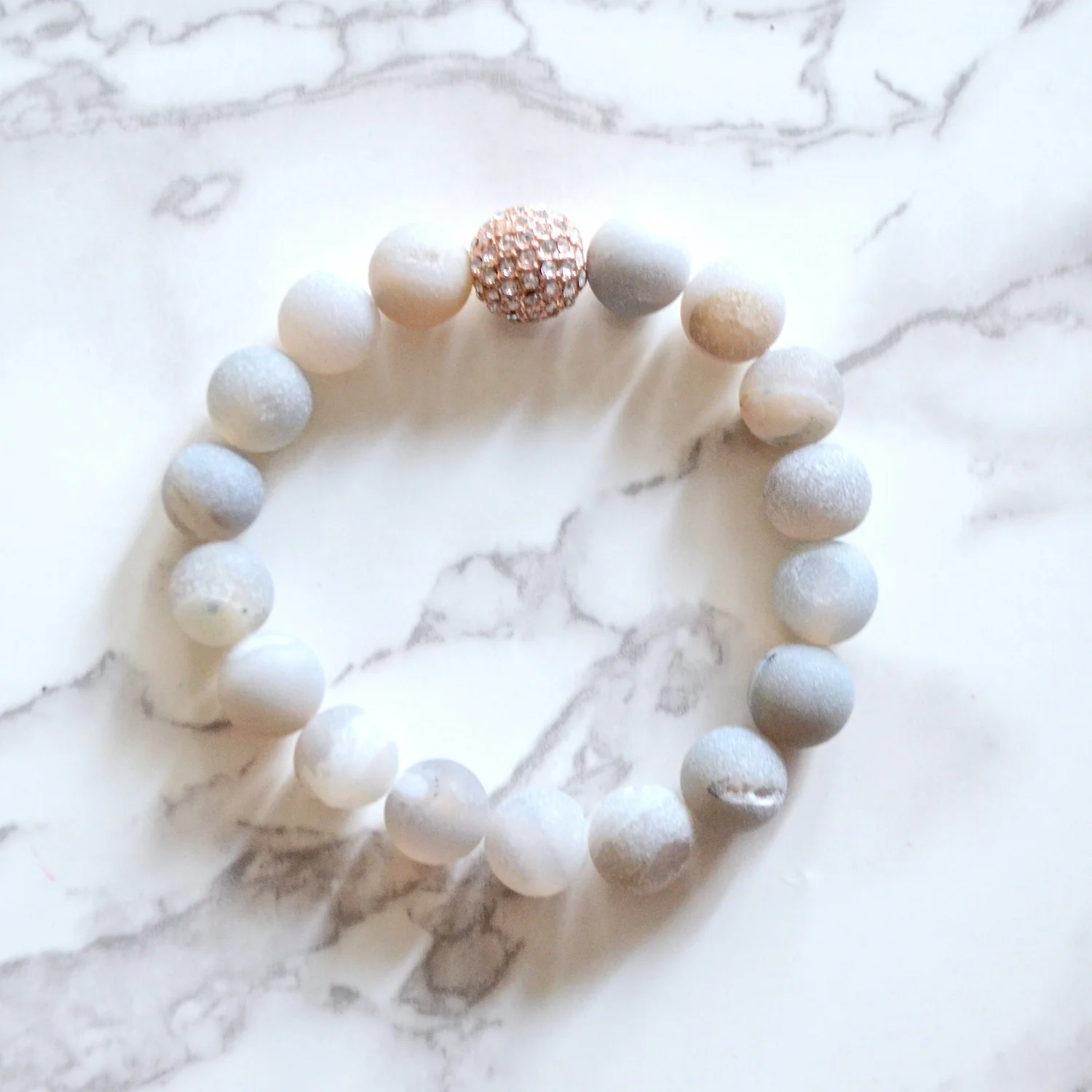 Matte Gray Essential Oil Bracelet