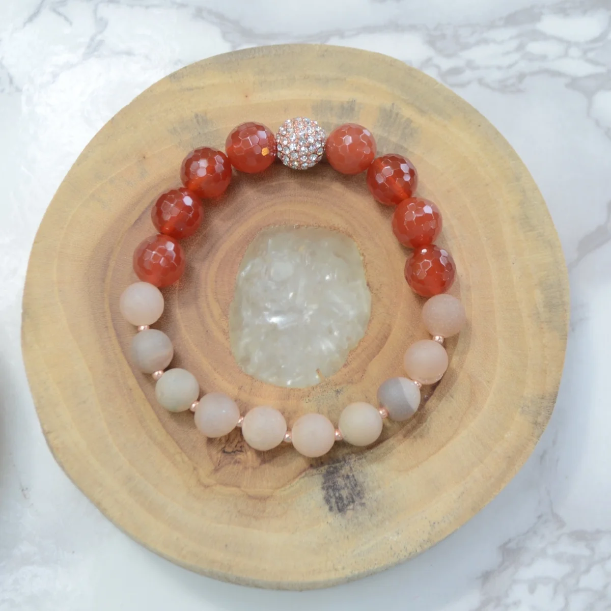 Carnelian Essential Oil Bracelet Stack