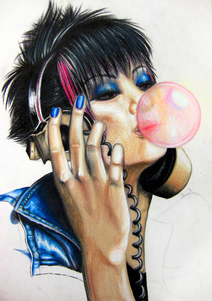  Colored Pencil on white paper 