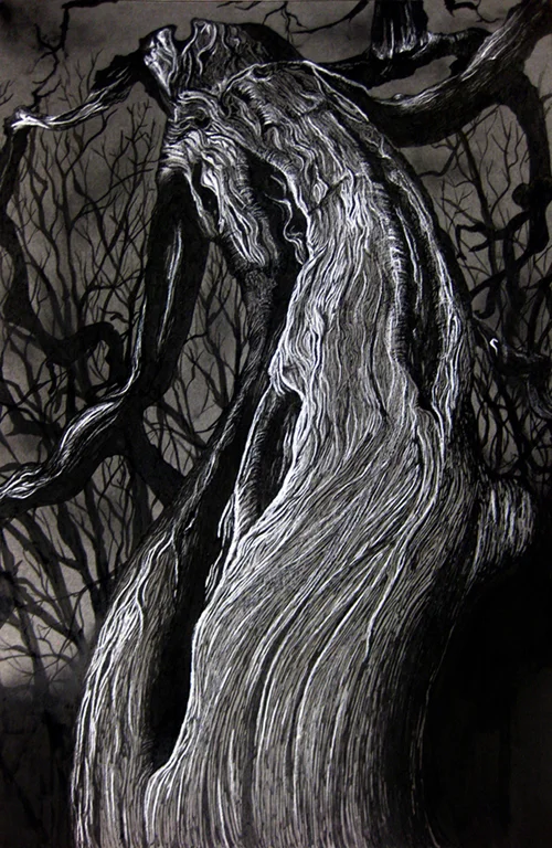  Colored pencil &amp; Ink on canson paper 