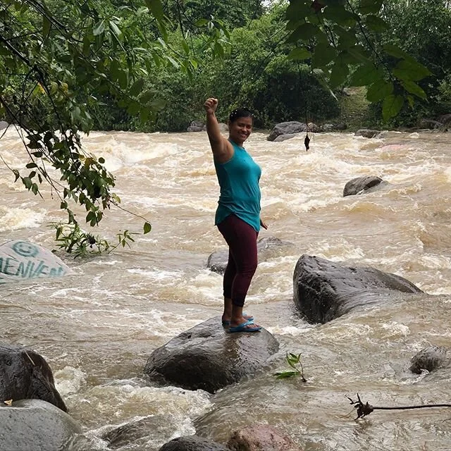 Juana at the Guapinol river in the department of Colon, #Honduras

#LibertadGuapinol #FreeThemNow #FreeAllPoliticalPrisonersHN