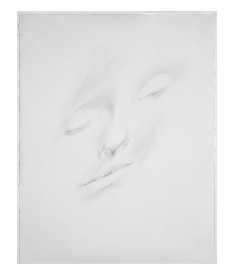  Jaume Plensa,  Slumberland XVI (Lou) , 2014  Graphite on paper |&nbsp;56 x 45 inches | HG12990 