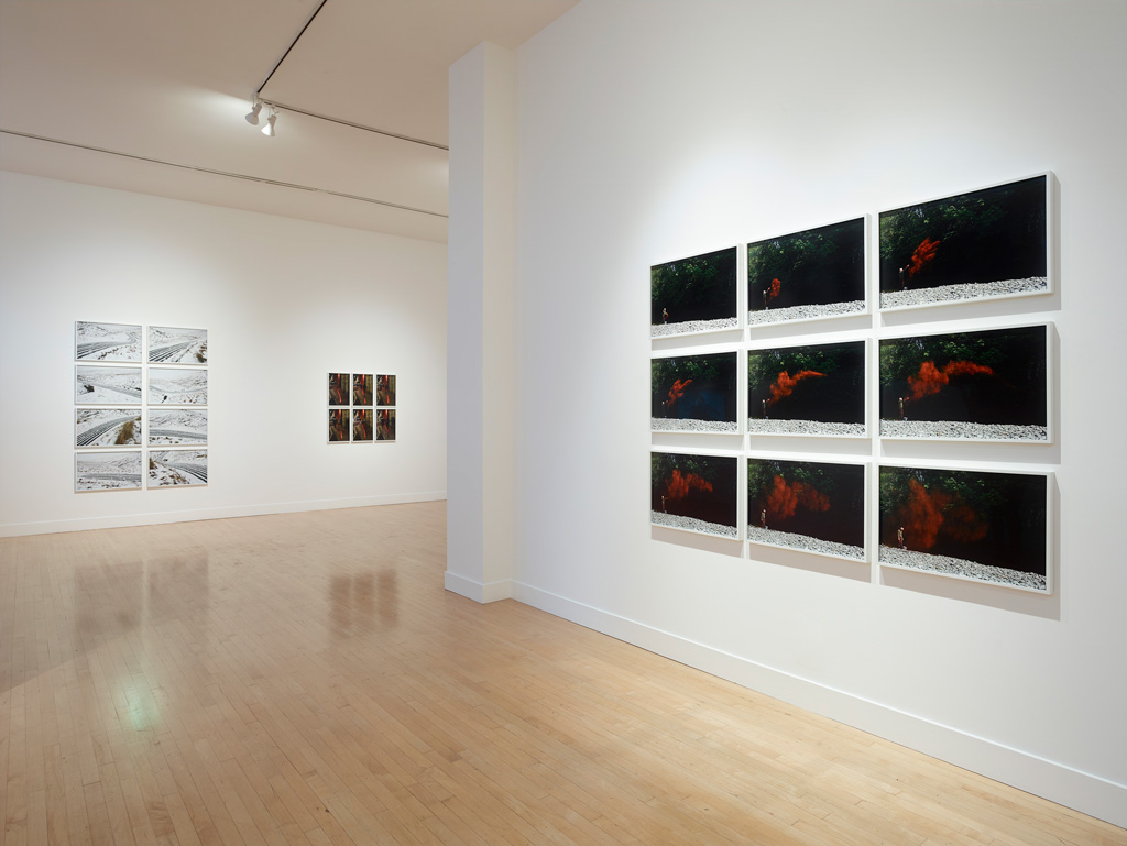  Installation view of Andy Goldsworthy:&nbsp; Drawing Water Standing Still, &nbsp;June 1 - September 2 at Haines Gallery 