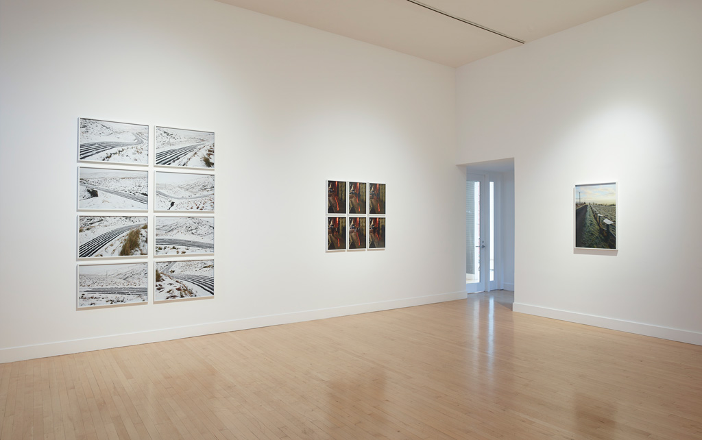  Installation view of Andy Goldsworthy:&nbsp; Drawing Water Standing Still, &nbsp;June 1 - September 2 at Haines Gallery 