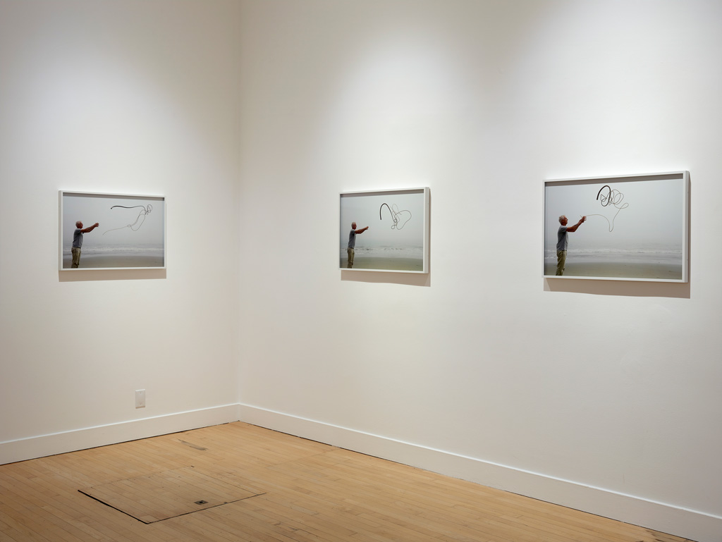  Installation view of Andy Goldsworthy:&nbsp; Drawing Water Standing Still, &nbsp;June 1 - September 2 at Haines Gallery 
