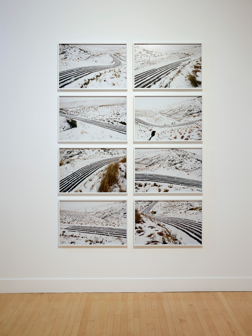  Installation view of Andy Goldsworthy:&nbsp; Drawing Water Standing Still, &nbsp;June 1 - September 2 at Haines Gallery 