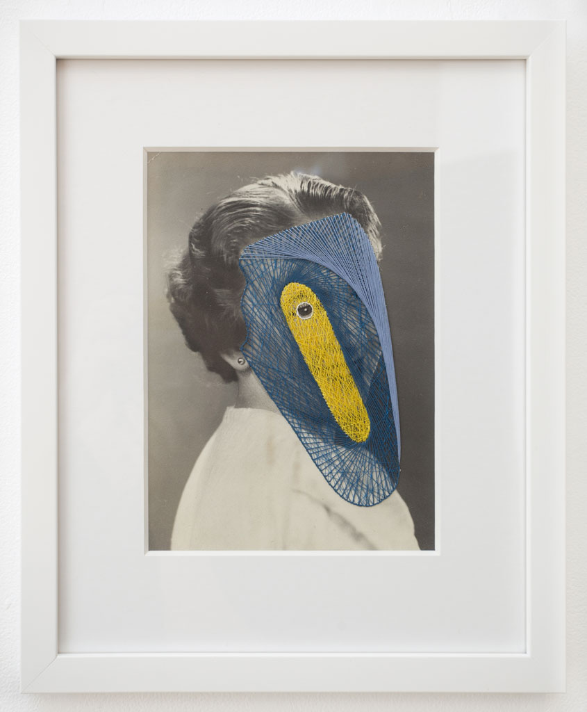  Maurizio Anzeri,  Bonnie , 2018 Embroidery on found photograph | Image: 7 x 5 inches; Frame: 15 x 12.5 inches | HG14269 