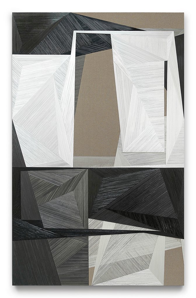  Robert Stone,  Untitled , 2021 Acrylic and mixed media on linen-wrapped panel | 78 x 49 inches | HG15183 