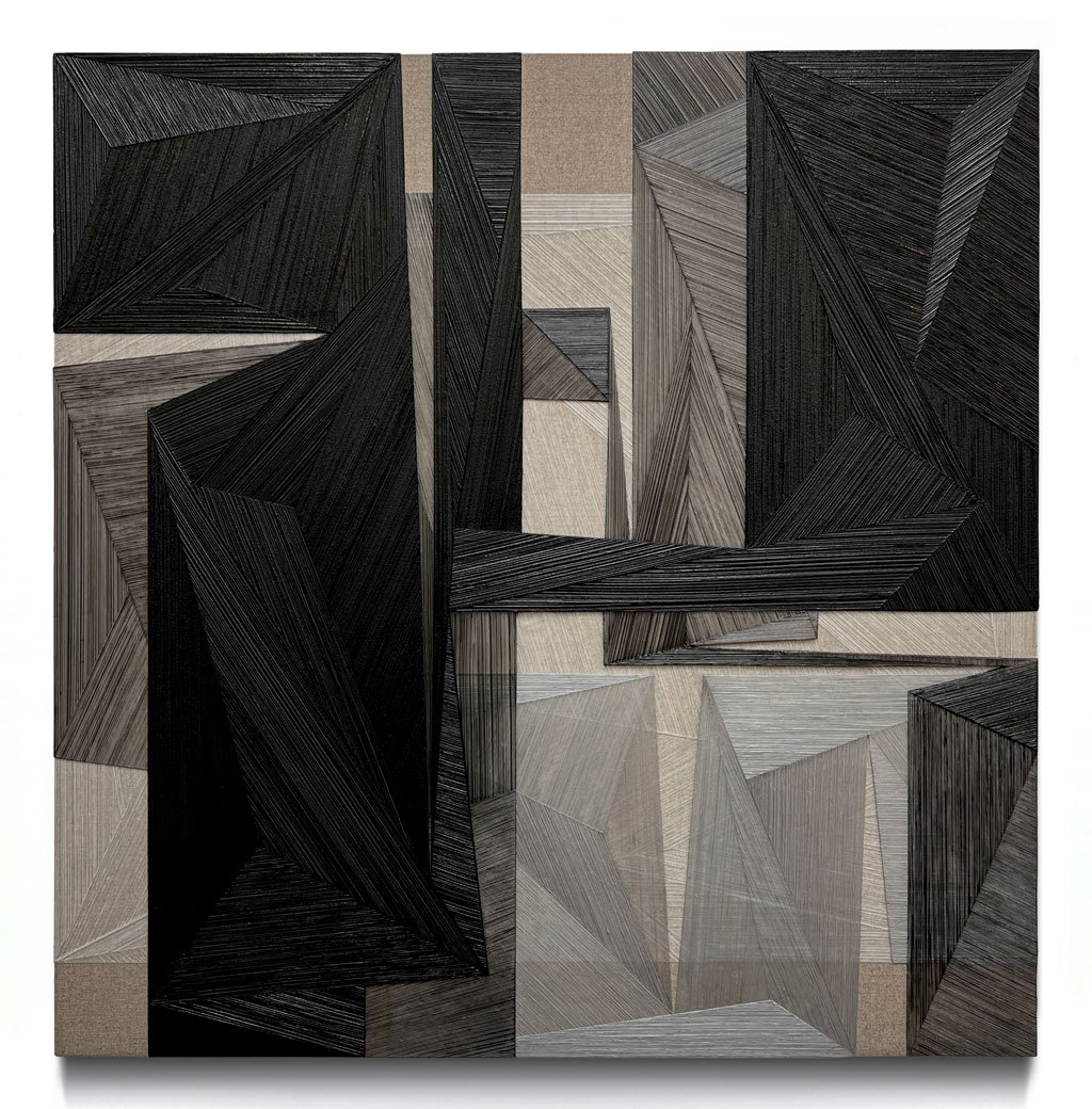  Robert Stone,  Untitled , 2022 Acrylic and mixed media on linen-wrapped panel | 36 x 36 inches | HG15911 