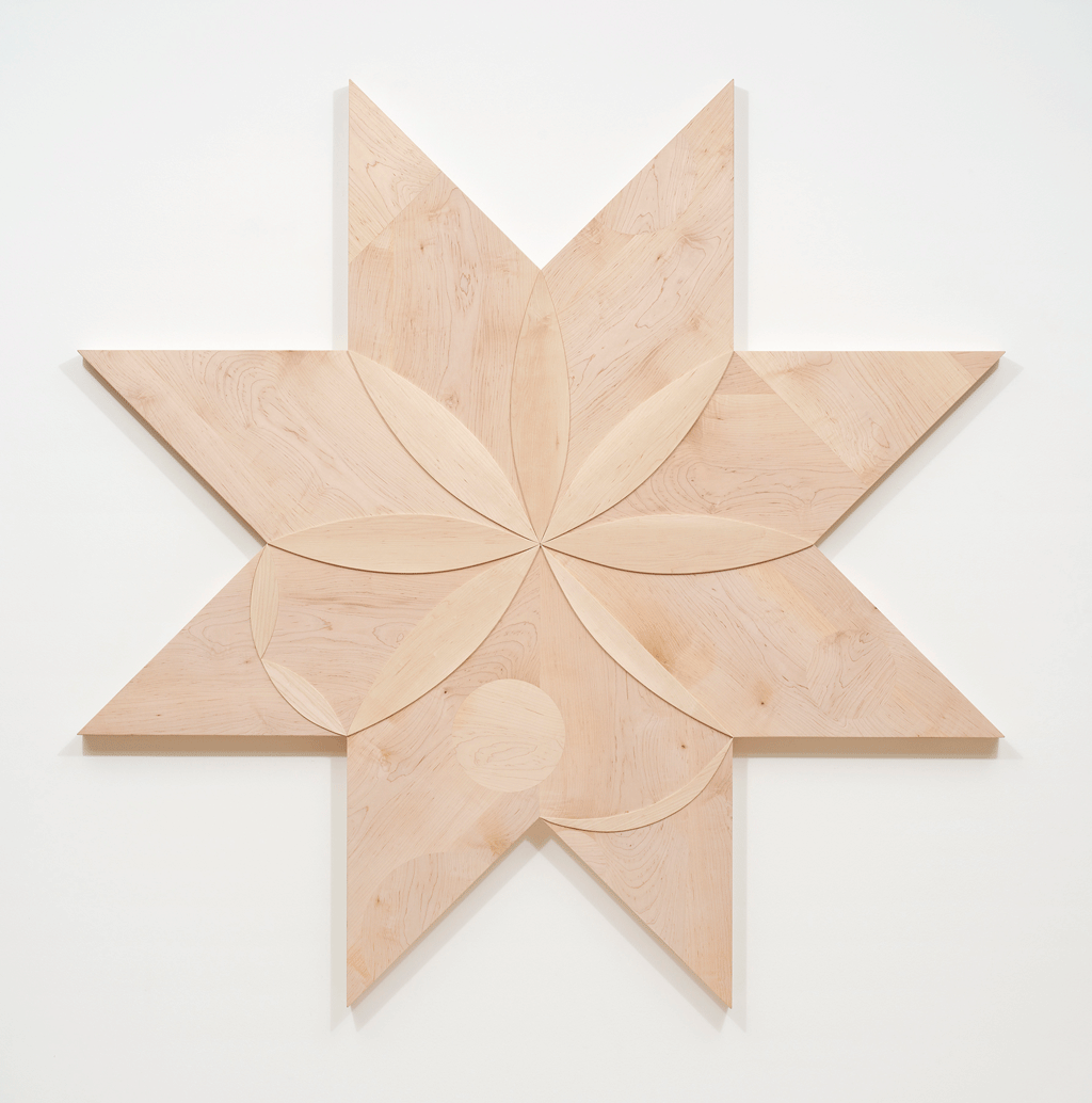  Lena Wolff,  Flowering Star , 2021 Maple | 56.5 x 56.5 x 2 inches | HG16068 