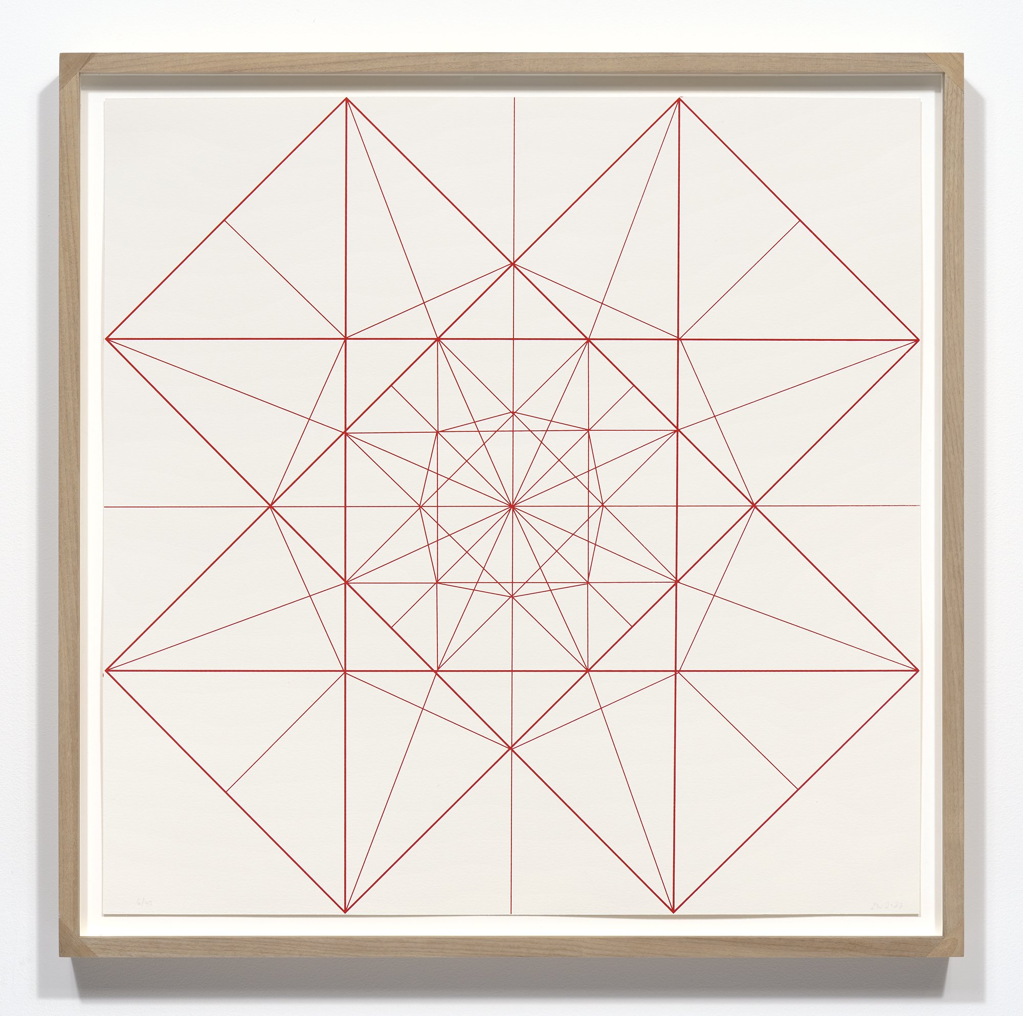  Lena Wolff,  Radiant Star #2 , 2022 Screenprint | Paper: 20 x 20 inches; Frame: 21 x 21 inches | Edition 1 of 20 | HG16240 