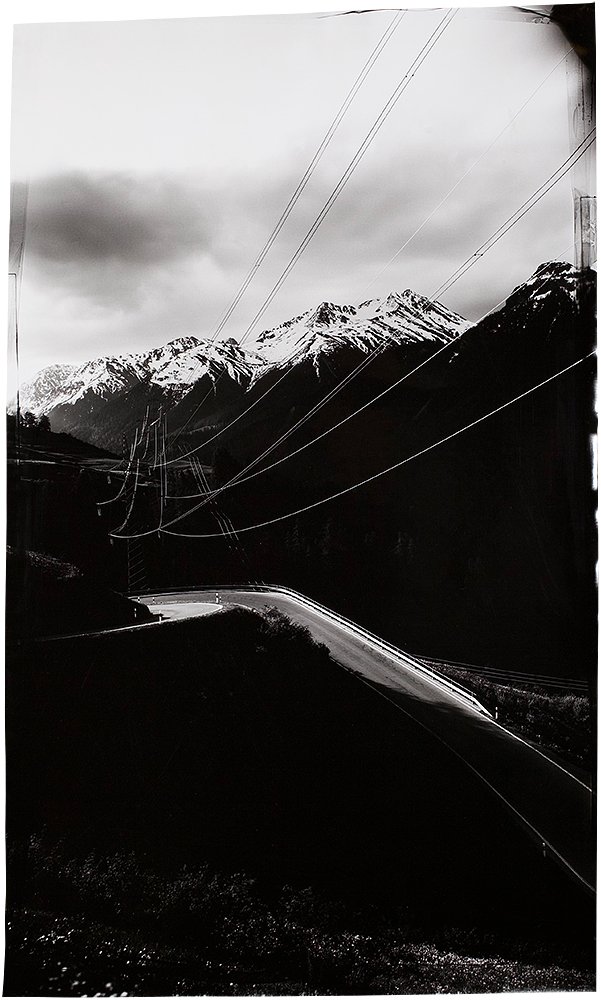   John Chiara,  Ftan Lower Engadin Valley , 2020 Camera Obscura Direct Positive Photograph, Unique | 57 x 38.5 inches, framed | HG16452 