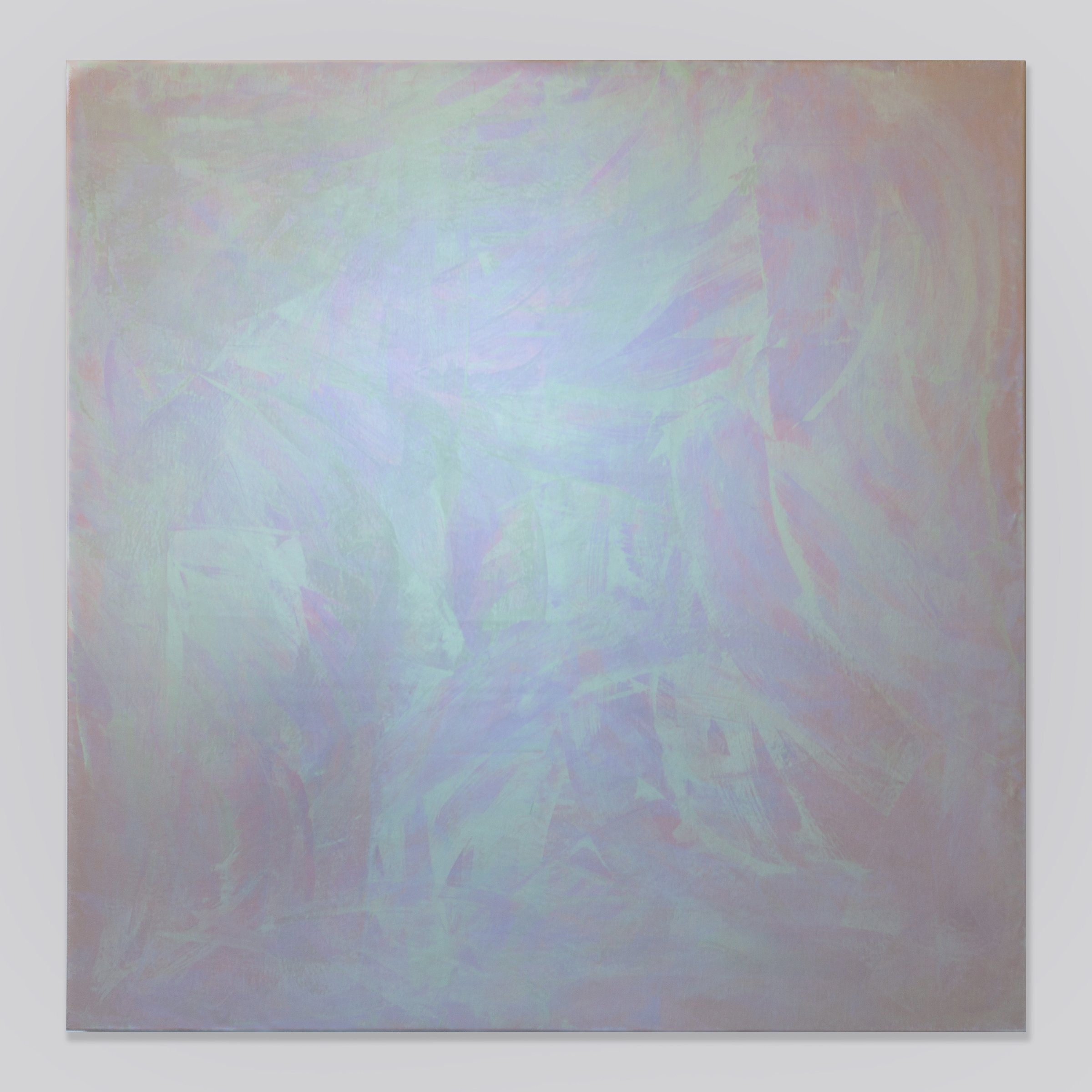  David Simpson,  Interference triple , 1991 Acrylic on canvas | 72 x 72 inches | HG16228 