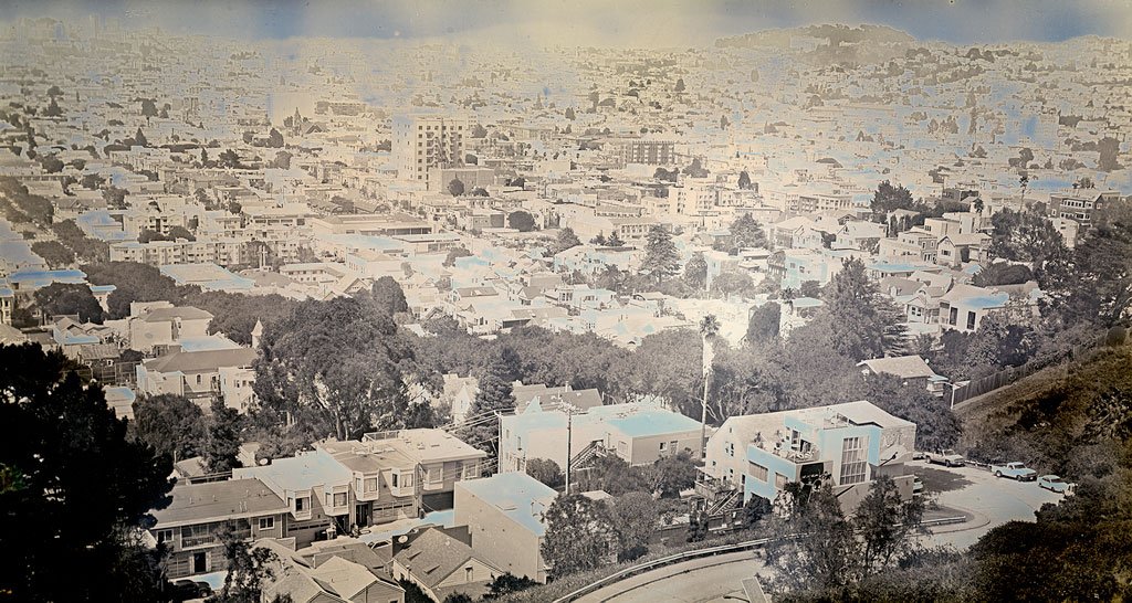  Binh Danh,  View from Bernal Heights Summit, San Francisco, CA (#2) , 2014 Daguerreotype, Unique (in-camera exposure) | 13.75 x 20 inches, framed | HG16555 