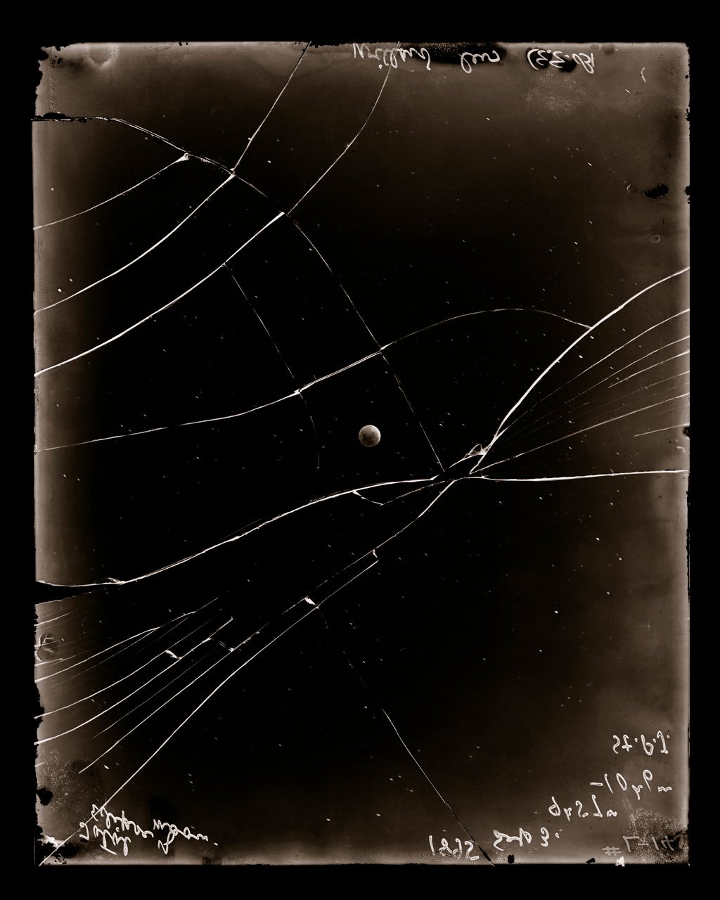  Linda Connor,  Lunar Eclipse, September 3, 1895  Sublimation on Aluminum | 30 x 24 inches | HG16909 Images courtesy of the Lick Observatory Historical Collections Project, copyright Regents of the University of California. 