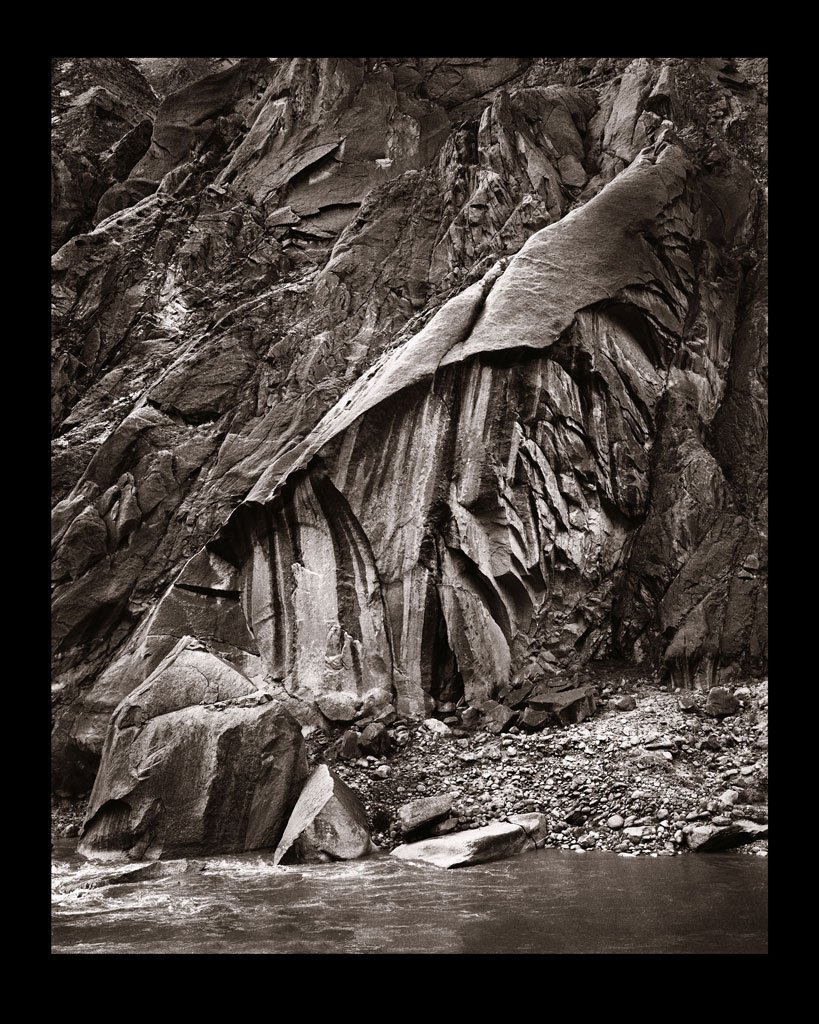  Linda Connor,  Rock Formation, Zanskar River, Ladakh, India,  2022 Sublimation on Aluminum | 20 x 16 inches | HG16927 