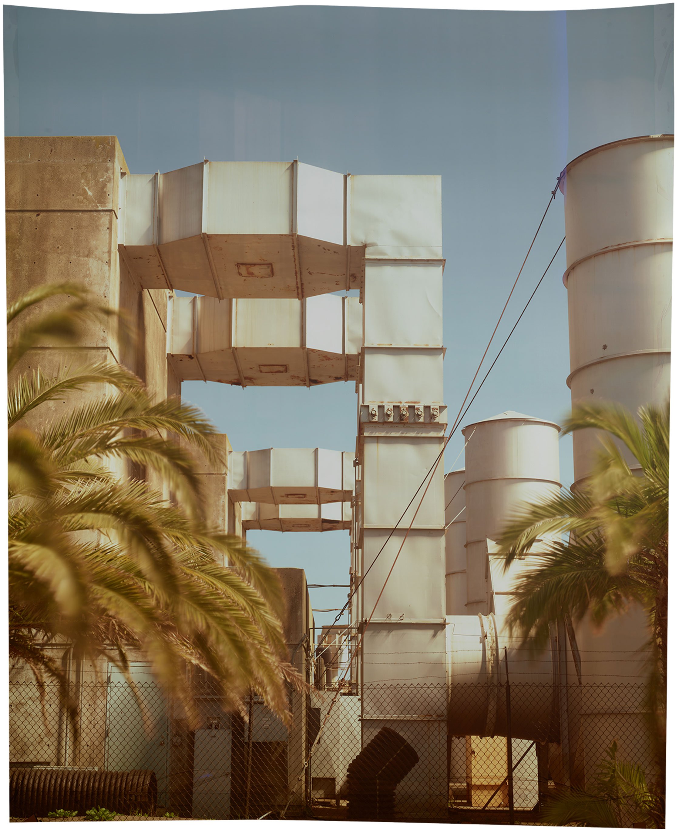  John Chiara,  Avenue N at 10th, Left, Treasure Island , 2023 Camera Obscura Ilfochrome Photograph, Unique | 56 x 47 inches, framed | HG16865 