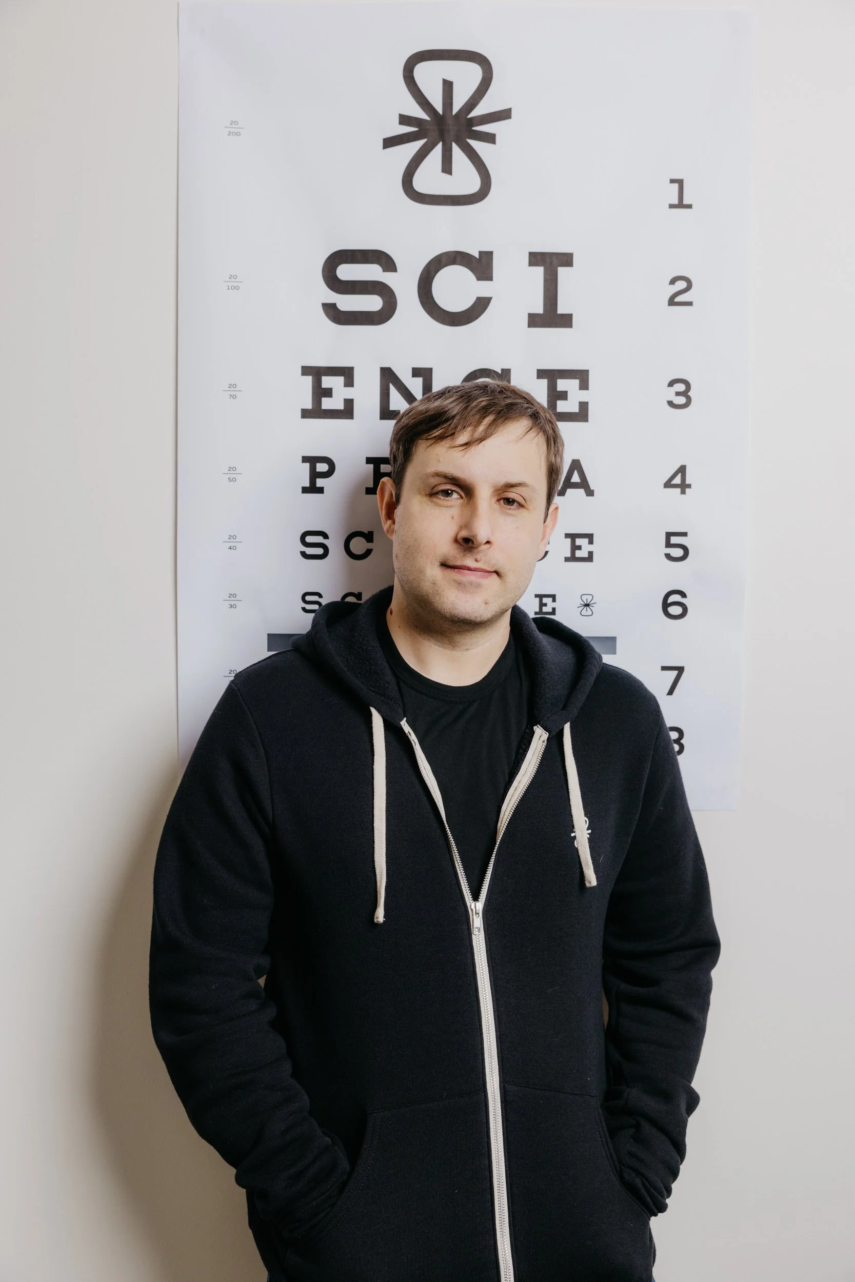 Max Hodak, CEO of Science Corp and co-founder of Neuralink, photographed in San Francisco for WirtschaftsWoche