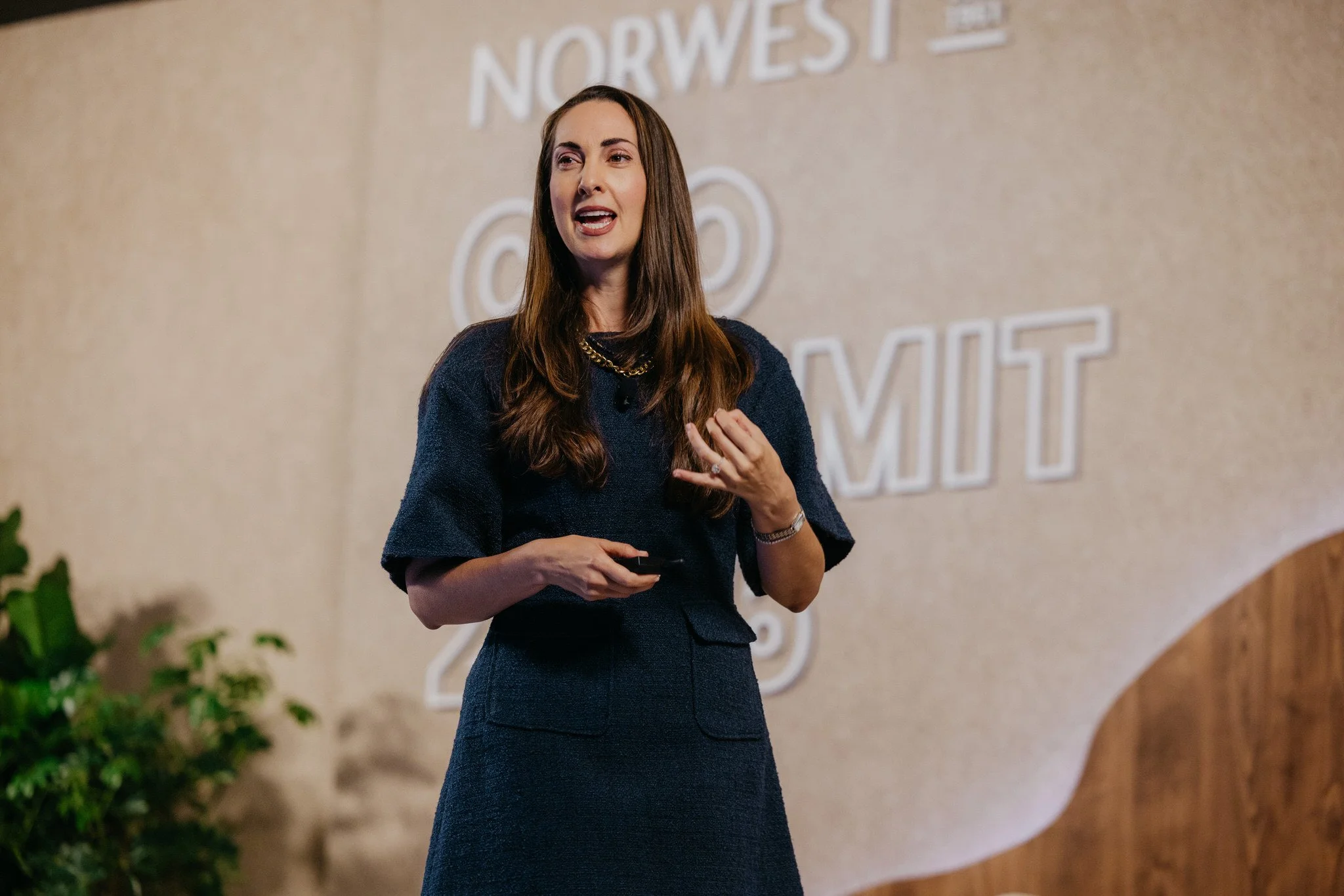 Speaker presenting to attendees at a Bay Area business event