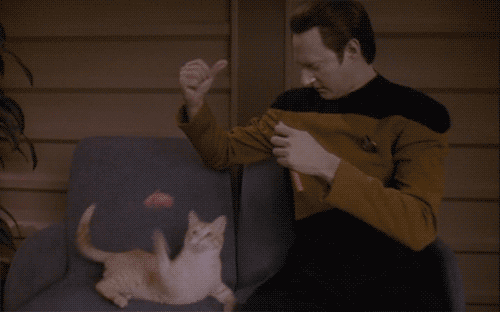 Sometimes interacting with Data is more fun than other times.