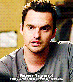 "Because it's a great story and I'm a teller of stories."