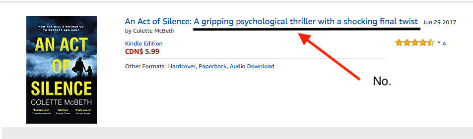   An Act of Silence: A gripping psychological thriller with a shocking final twist  = No. 