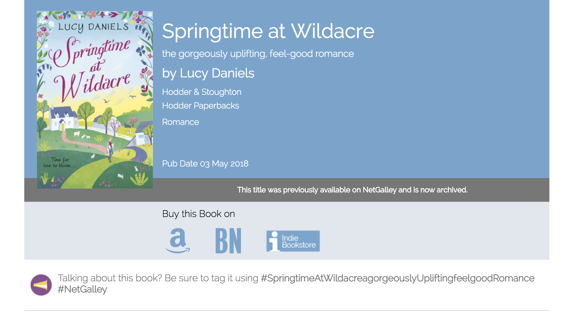   Springtime at Wildacre: the gorgeously uplifting, feel-good romance  