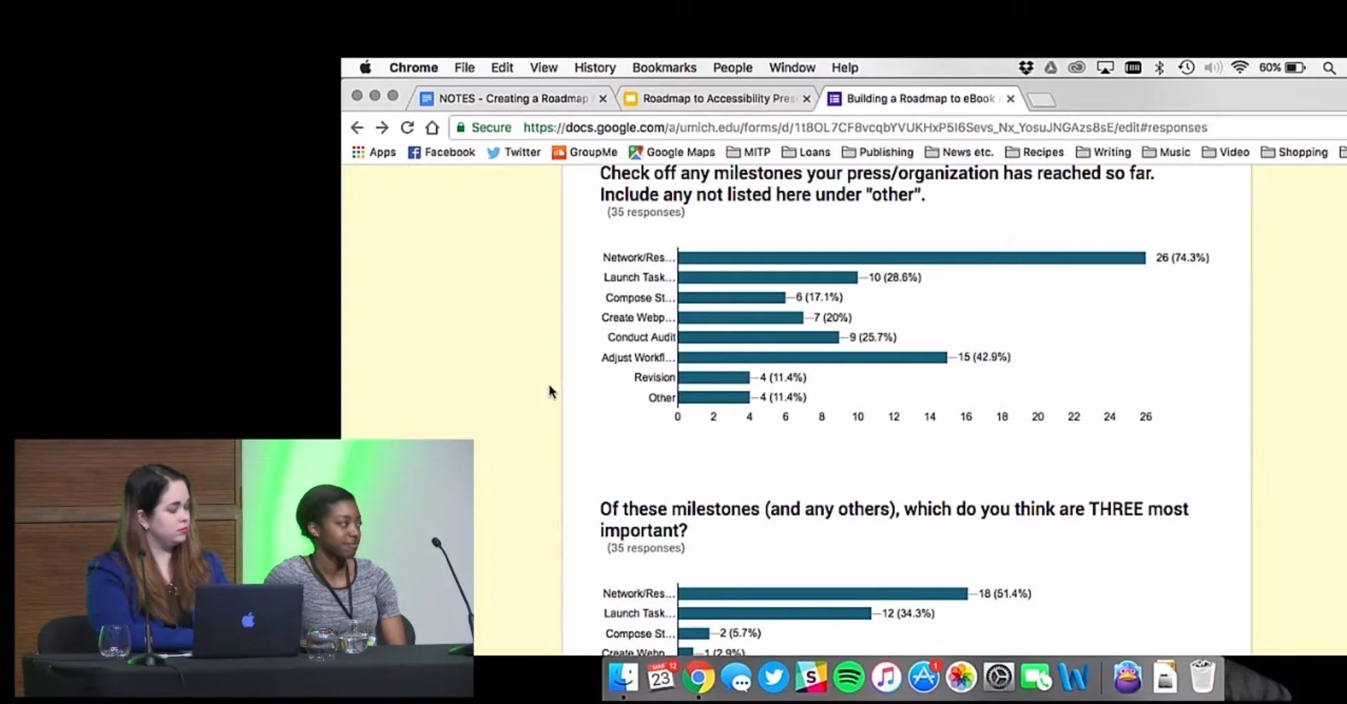 Screen capture from the Creating a roadmap for accessibility presentation