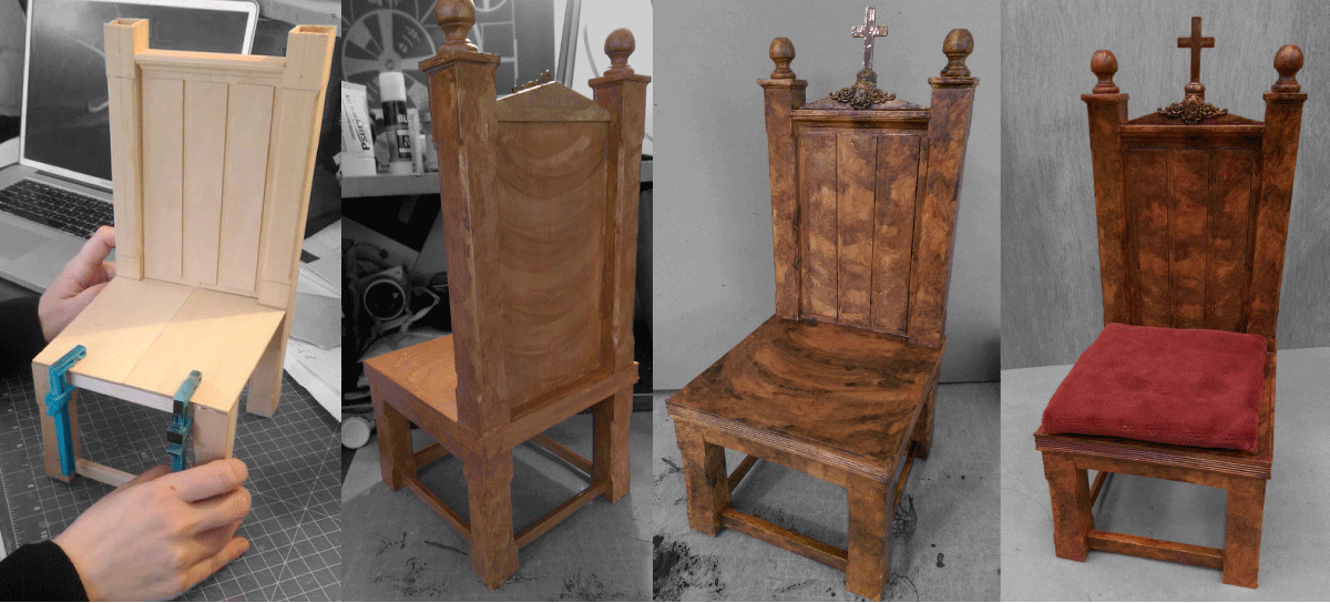 FAUX BURLED MAHOGANY
