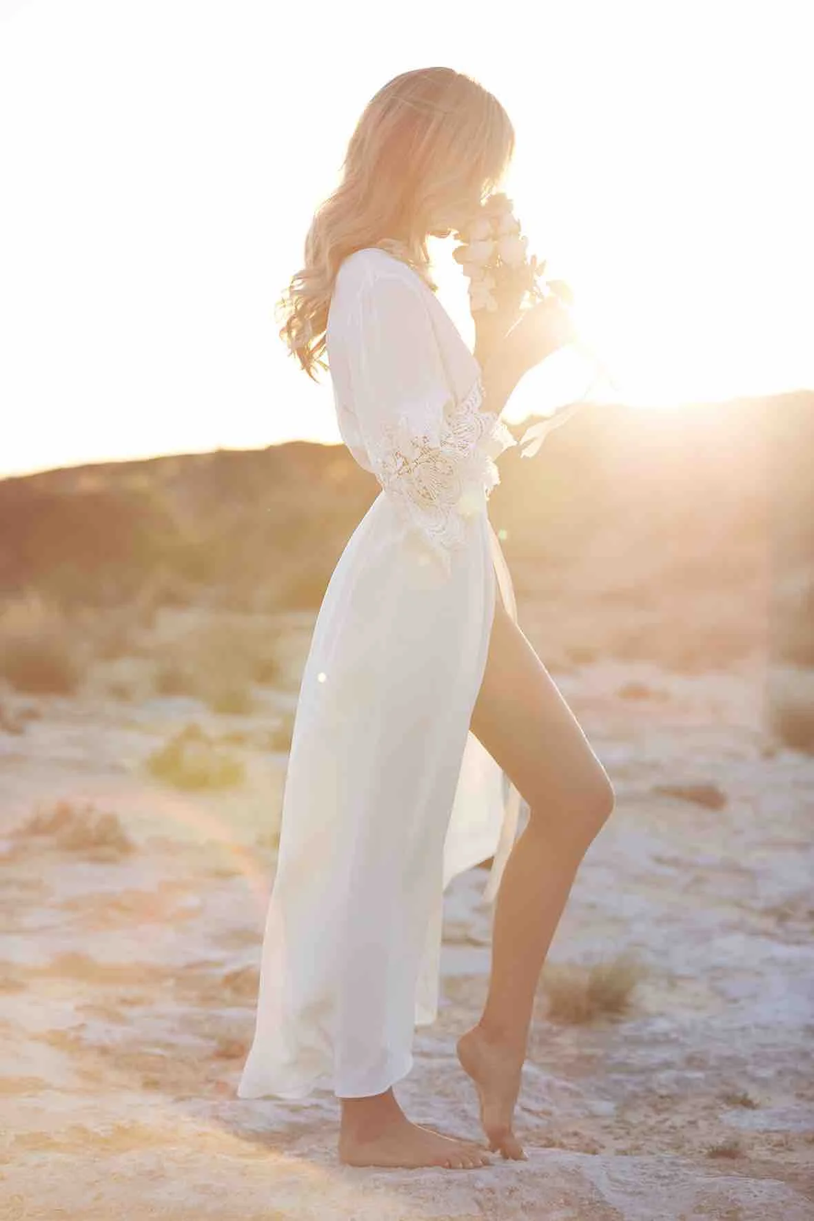 Lost in Love Photography Bride in Robe