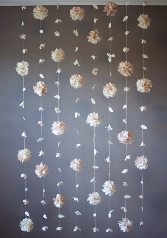 15 Lovely Hanging Flower Backdrop Ideas — the bohemian wedding