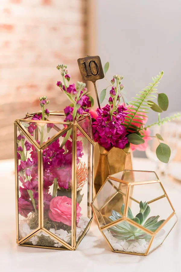 14 Geometric Wedding Table Decor Ideas — the bohemian wedding