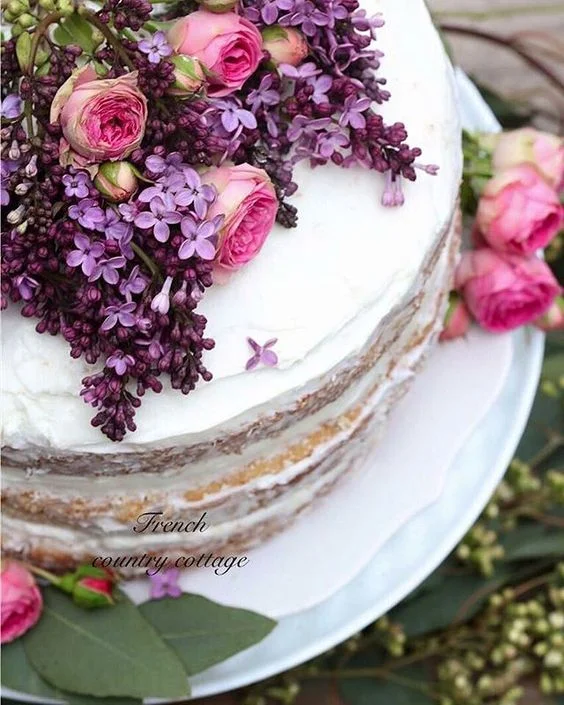 White and Lavender Floral Semi-Naked Wedding Cake.jpg