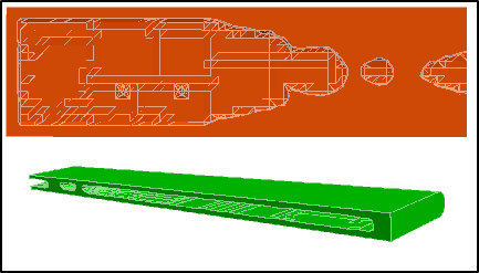 Internal topology optimization of 3D rectangular wing
