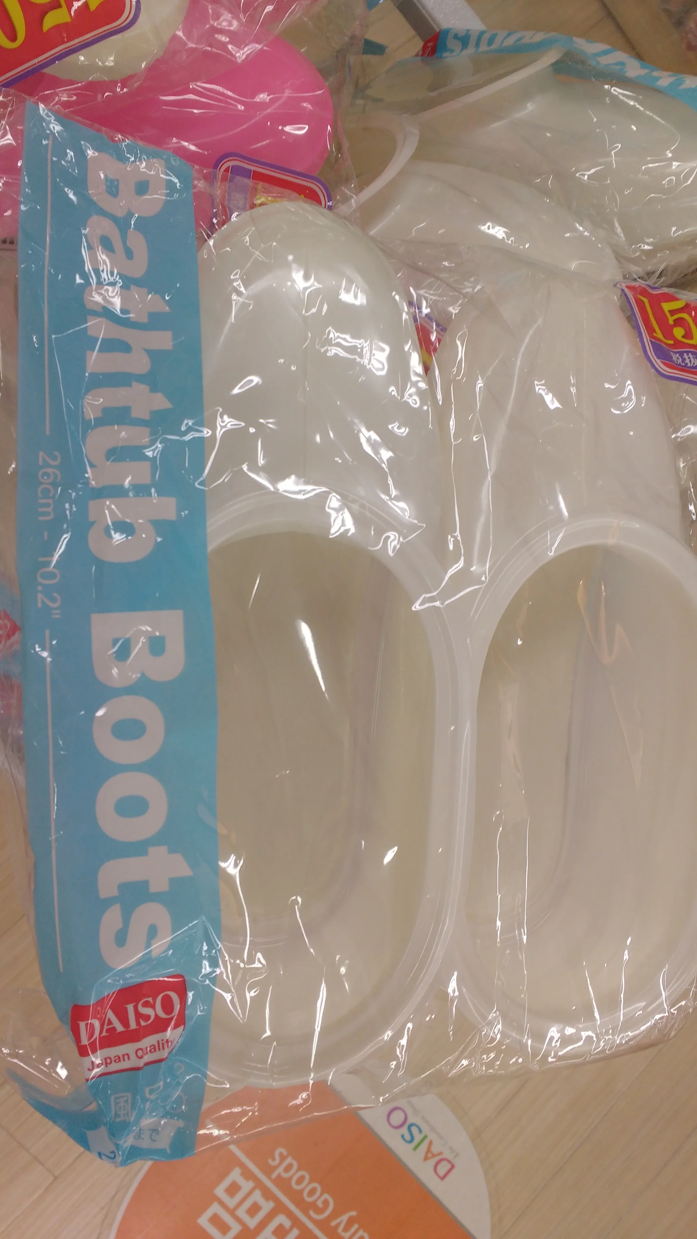 I don't understand the meaning of bathtub boots but there's a market for it...apparently