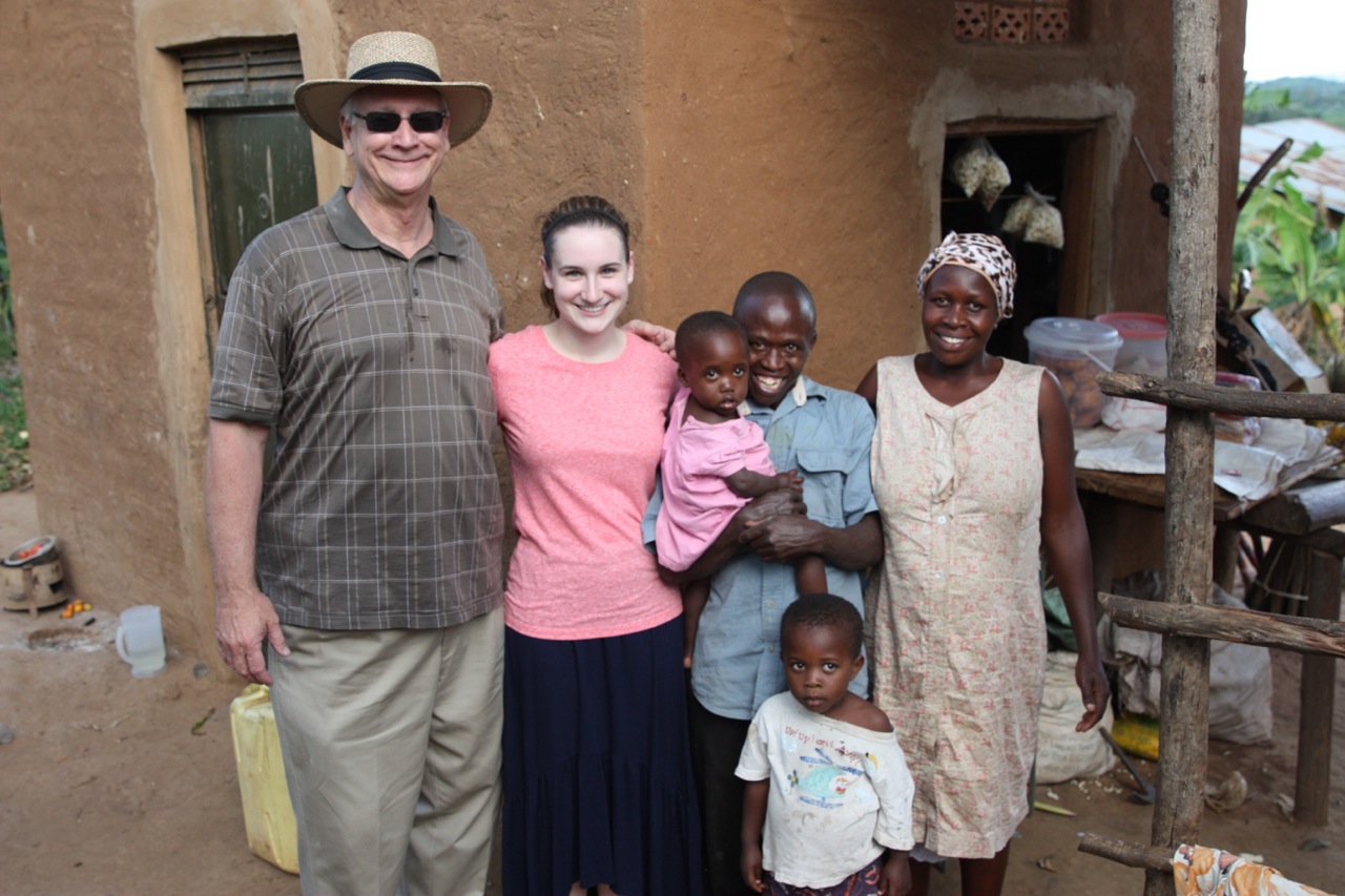 My husband and daughter in Uganda. 
